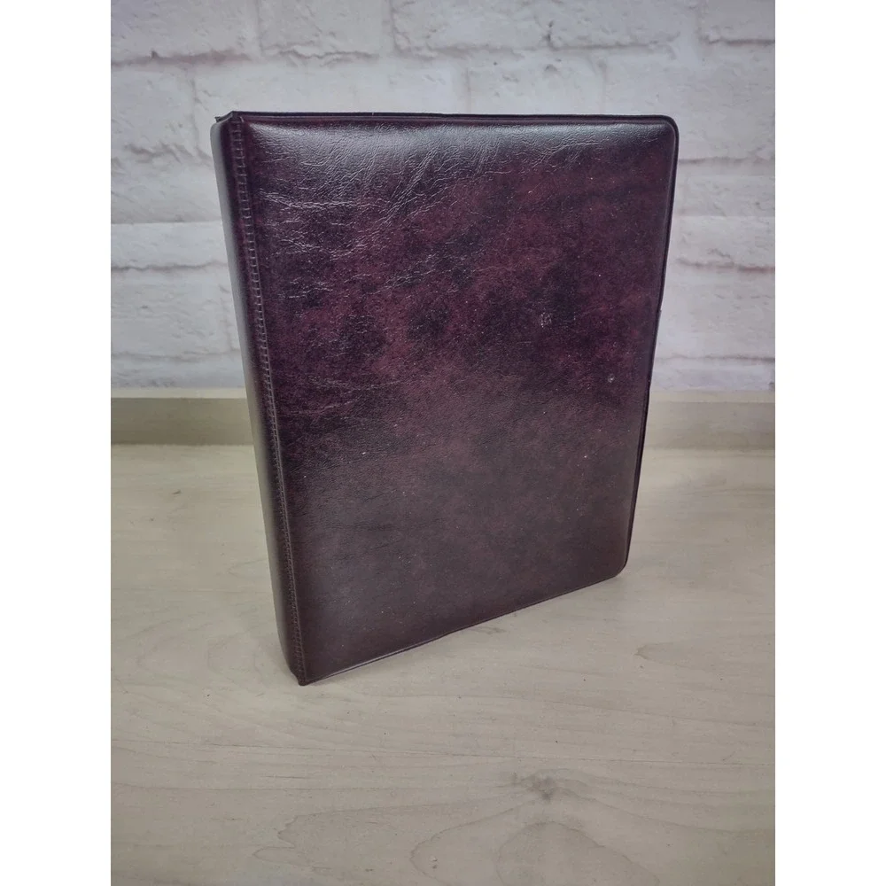 Franklin Covey Vintage 7-Ring Classic Binder Organizer Planner Daytimer w Pages